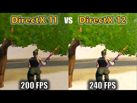 Fortnite DirectX 11 vs DirectX 12 Comparison NVIDIA 