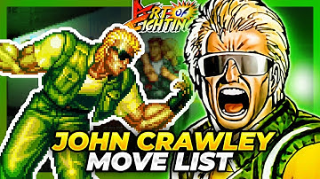 JOHN CRAWLEY MOVE LIST - Art of Fighting / Ryuuko no Ken (AOF)