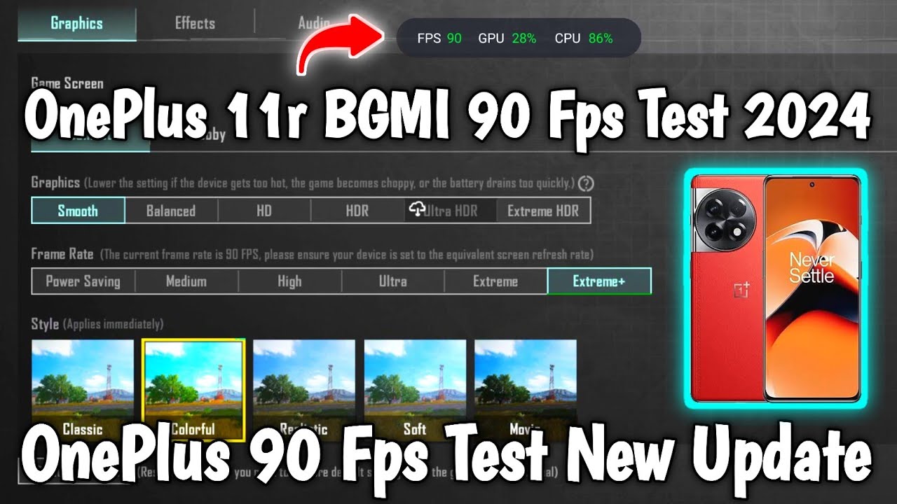 OnePlus 11R BGMI 90 Fps Test 2024 Gameplay - YouTube