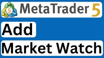 How to Add Market Watch to MetaTrader 5 - Easy to Follow