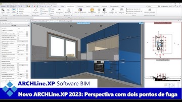 Novo Software BIM ARCHLine.XP 2023: Obter Uma Visualização 3D de um Projecto com Dois Pontos de Fuga