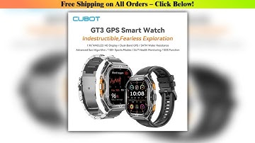 Top Cubot GT 3 Smart Watch 5ATM Waterproof 196inch AMOLED Blood Oxygen Fitness Tracker Heart Rate