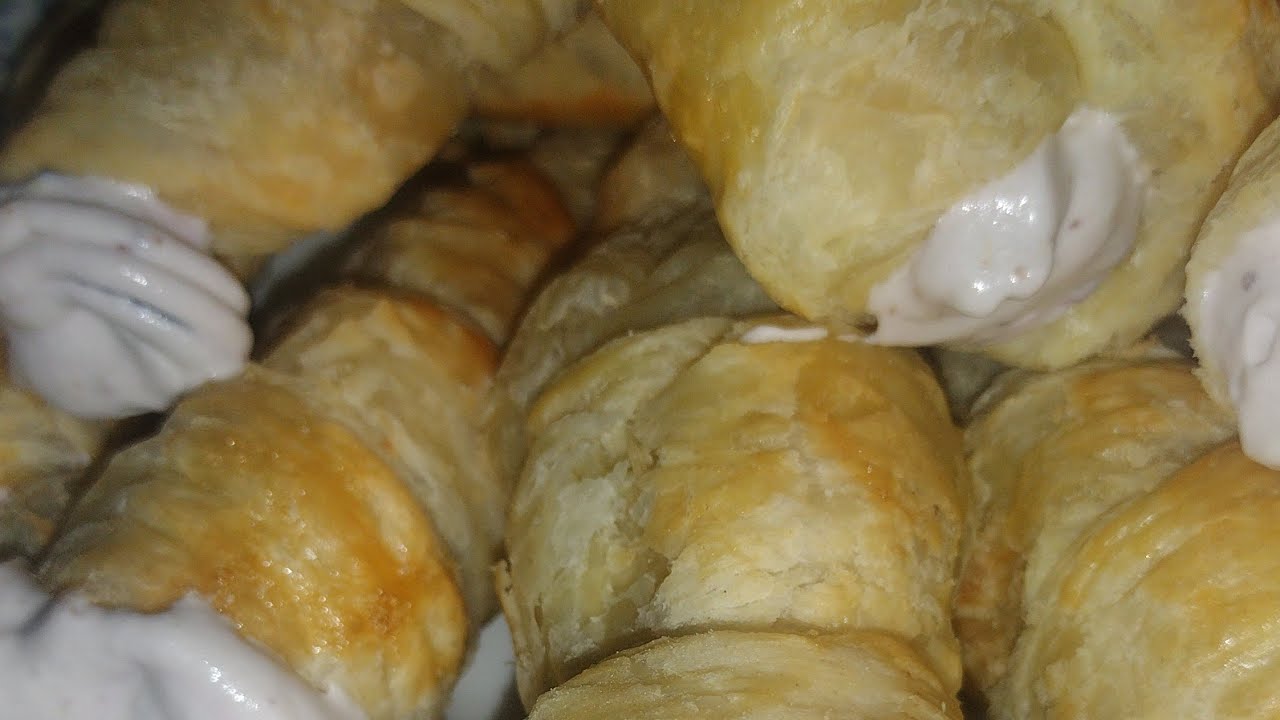 CREAM HORNS (LOW SUGAR) AND OLD GROCERY STORE CRISCO FILLING RECIPE