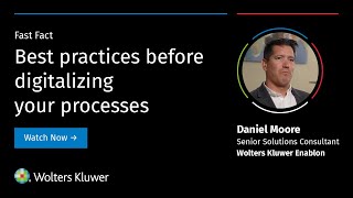 Fast Fact – Best practices before digitalizing your processes
