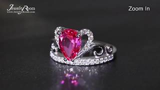 Celebrity JEWELRY AUCTIONS - 2.50 CT RUSSIAN RUBY & 1/3 CT DIAMOND 18KT SOLID GOLD RING Wealth
