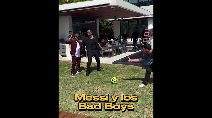 Messi y detrás de cámara del comercial con Will Smith y Martin Lawrence (Vía socciowriter/IG)#shorts