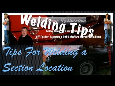 DIY Auto Welding Tips - Welding a Section Weld on a 66 Ford Mustang thumbnail