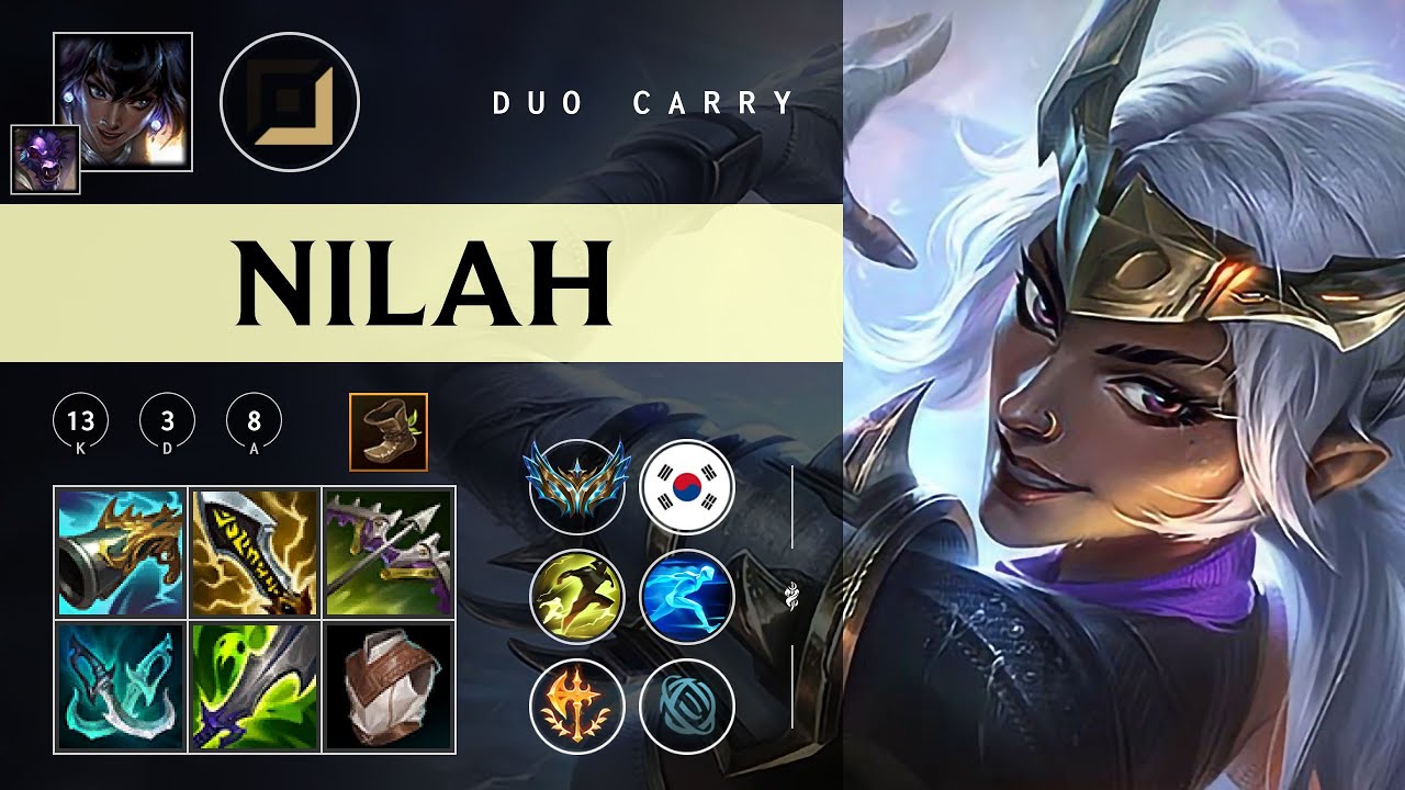 Nilah ADC vs Yunara - KR Challenger Patch 26.01