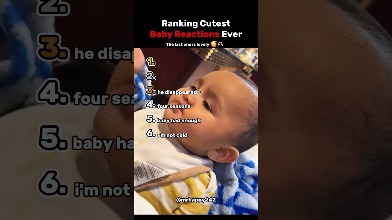 Ranking The Top 6 Cutest Baby Reactions Ever