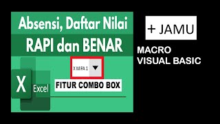 membuat combo box excel dengan macro visual basic
