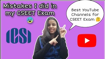 Mistakes I did in my CSEET Exam! What you should not to do? 🤔#cseet