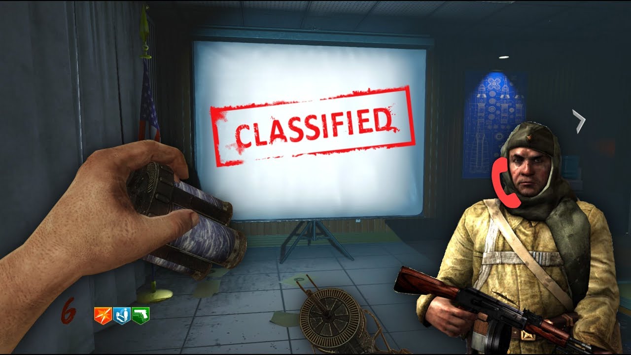 *TOP 5* CLASSIFIED EASTER EGGS & SECRETS TO BE REVEALED! (Black Ops 4 Zombies FIVE Remake Secrets)