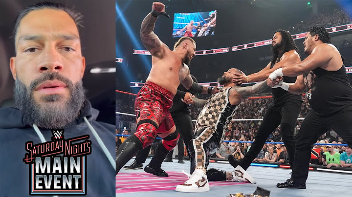 Roman Reigns Break Silence After Solo Sikoa Attacked on Jimmy USO At Saturday Night's Main Event