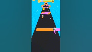 Pink Vs Orange? Colour pass race Level - 6 #funnygameplay #games #gaming #ytshots #shorts