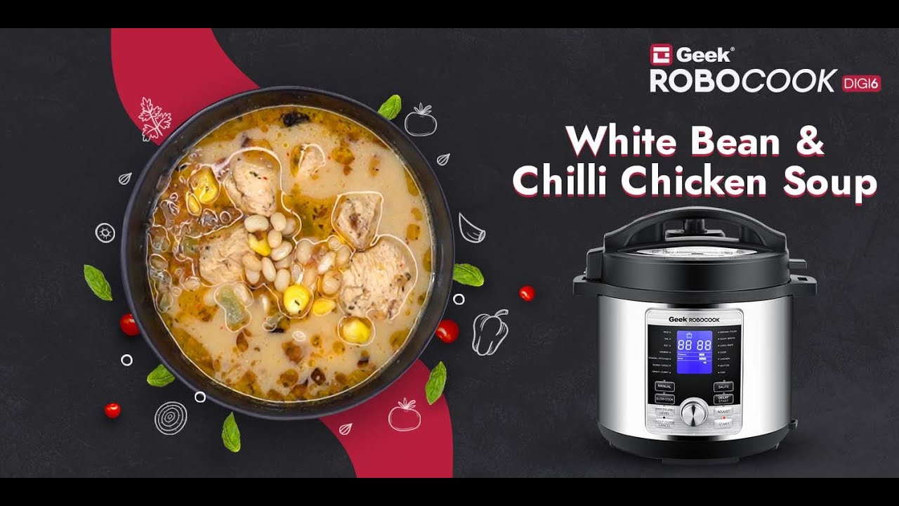 Prepare Delicious Chicken soup In Geek Robocook Electric Pressure Cooker | Robocook Digi Recipes