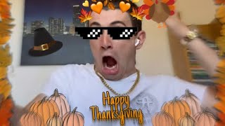 Azel Cooking Thanksgiving Feast/Dinner🍽🥚🍳🥔🦃 #meme #memes #azel #riddim #dubstep