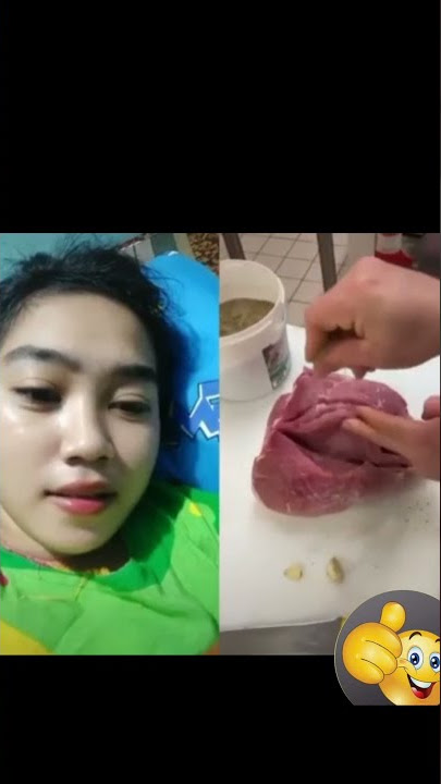 Tik tok Reaction - Para Kaum Hawa - Girl Reaction - Memasak Daging