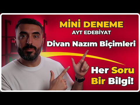 MİNİ DENEME: Divan