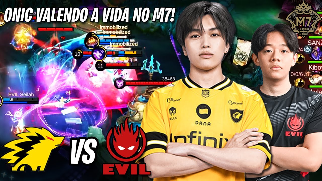 ONIC ENFRENTA SINGAPURA VALENDO A VIDA NO MUNDIAL | ONIC ID vs EVIL - M7 World Championship