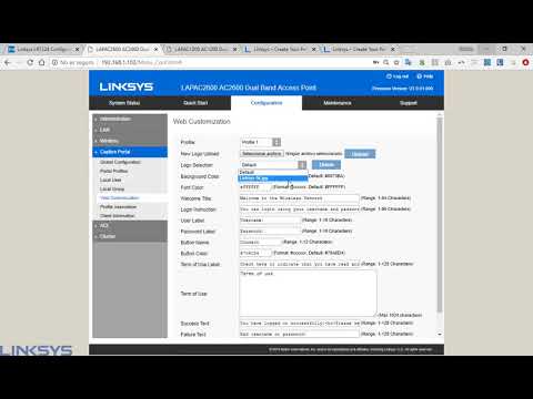 Access Point Linksys LAPAC2600 como configurar el Portal cautivo (hot spot)