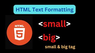 Small & Big Tag | HTML Tutorial |  Web Development for Beginners In Hindi | HTML Tags