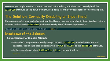 How to Dynamically Disable an Input Field in React