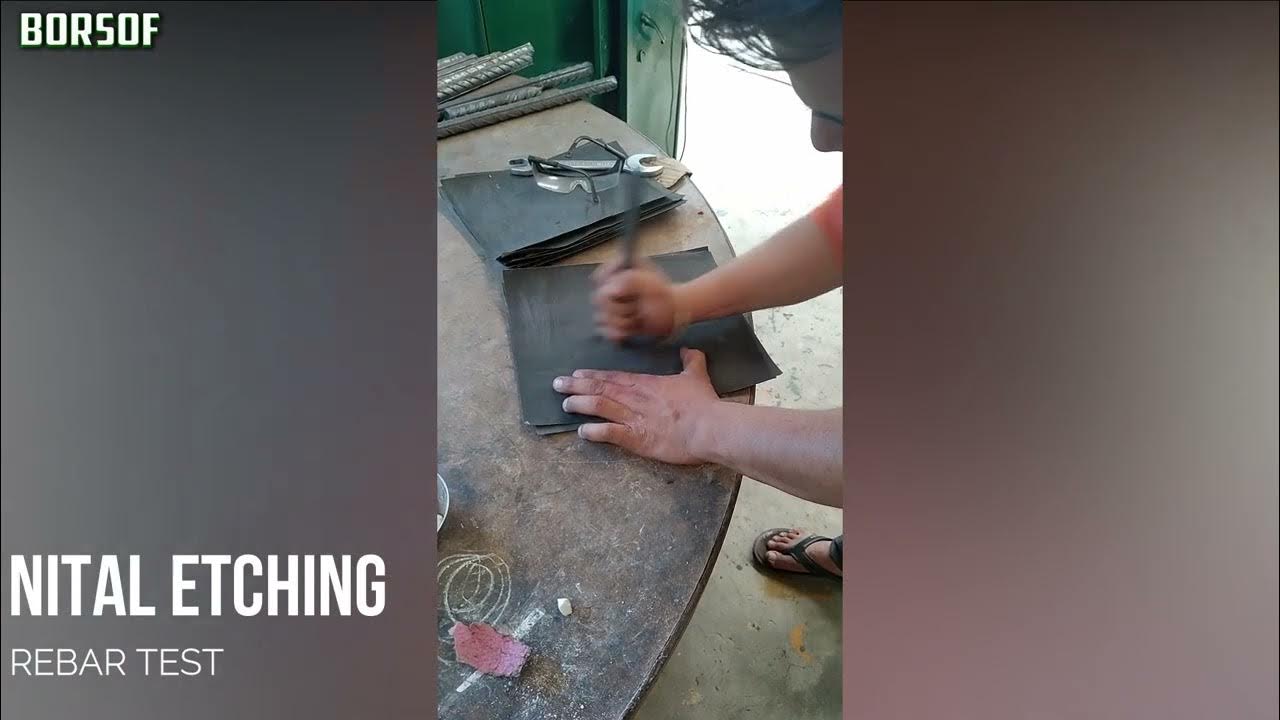 Nital Etching Test of Rebar REBAR CHEMICAL TEST via SPECTROMETER