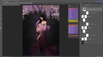 Adding a pretty wisteria overlay in Photoshop and how to blend with the Photoshop Actions included