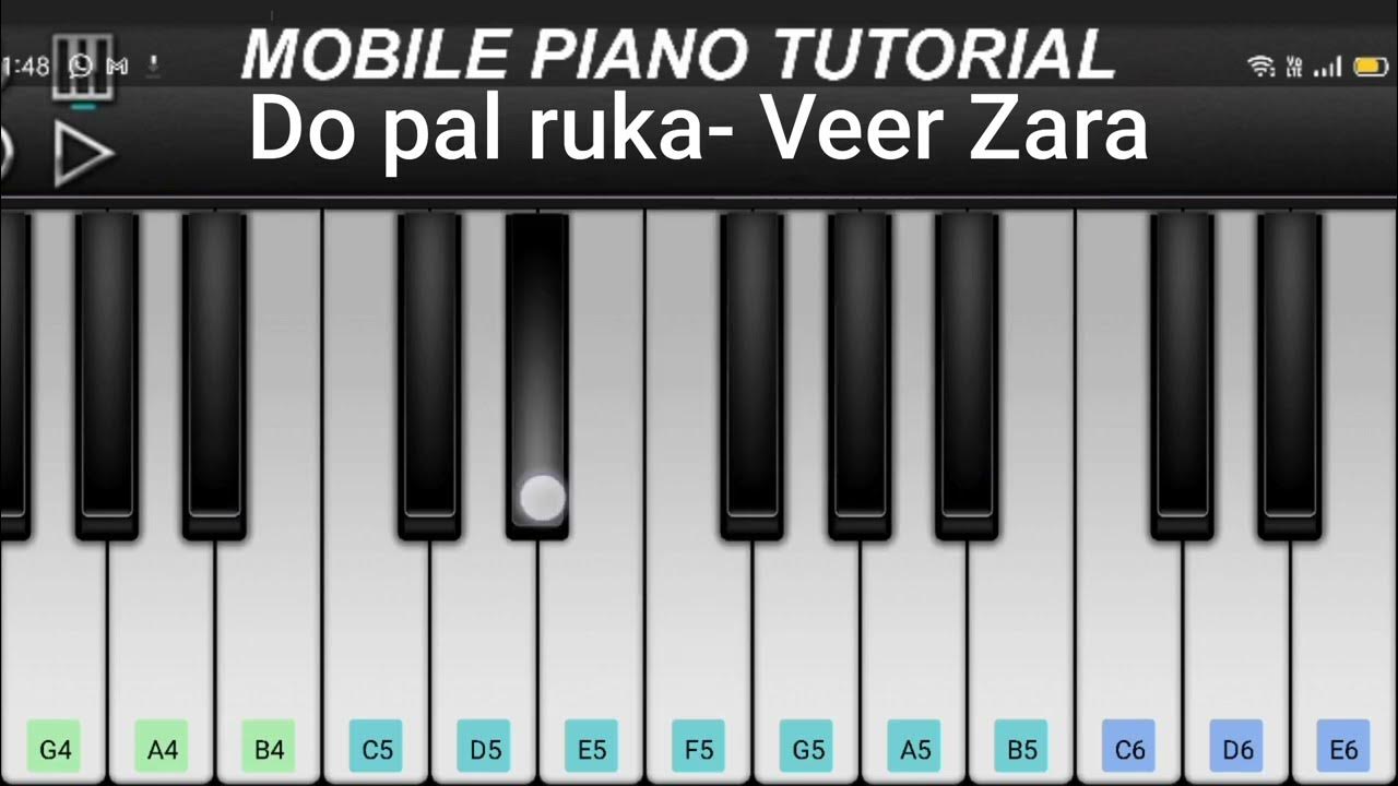 How To Play *Do Pal Ruka Veer Zara Song* on Harmonium and Piano EASY