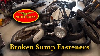 Oil Change Turns into Bolt Extraction!! Moto Guzzi Le Mans - A Day in the Life