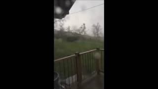 Mini Tornado caught on video in Welshpool