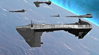 Epic Cinematic Space Battle: Empire vs Rebels With New Ships - Empire at War Remake NPC Battle