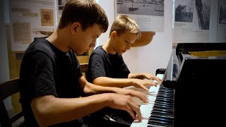 Francis Poulenc: Sonata for Piano Four Hands (Final) | Adam and Mate Balogh