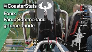 Fønix last row g-force onride - Fårup Sommerland [4K 60FPS]