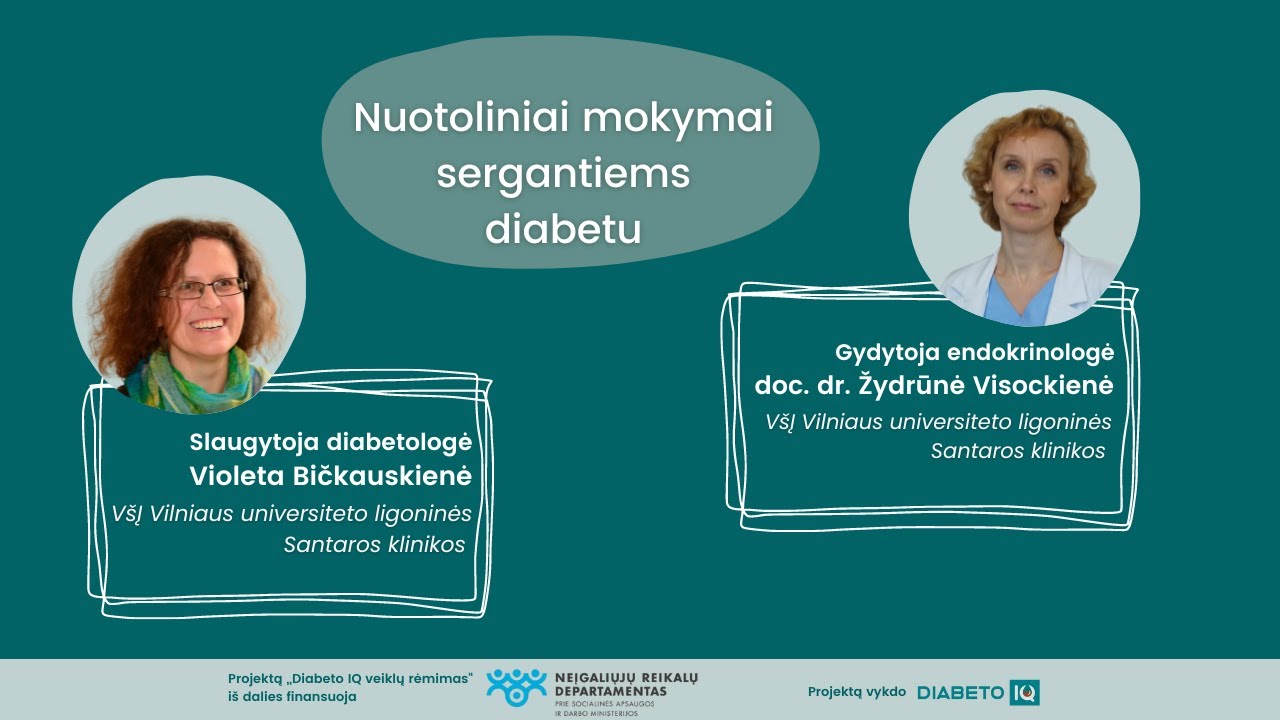 Susitikimas su medikėmis iš VU Santaros klinikų „Diabeto IQ“ YouTube