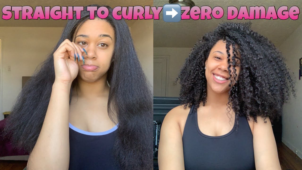 STRAIGHT BACK TO CURLY DEEP CONDITION AND HOT OIL TREATMENT YouTube