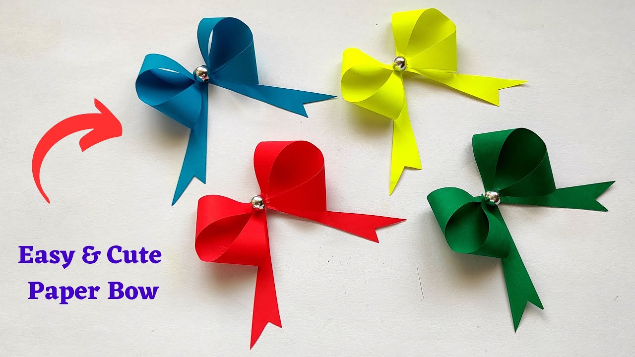 Beautiful Paper Bow Making Ideas | Paper Craft Ideas | Brighty Art and Craft