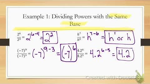 8.3 Quotient of Powers Property