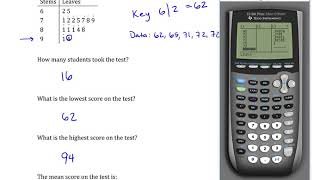 Stem and Leaf Plot: Reading and Interpreting: Student Exams