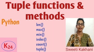 Tuple Functions and Methods in Python