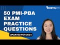 50 pmipba exam practice questions