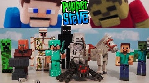 Minecraft Series 1 & 2 Action Figures Set Jazwares Unboxing Toys Overworld - Zombie, Enderman
