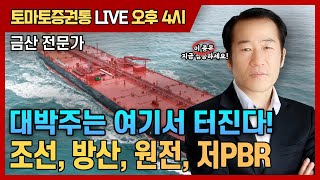 대박주는 여기서 터진다! [토마토 증권통 live] ★금산 전문가★