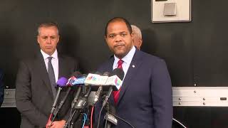 Mayor speaks after a shooting at an ICE field office in Dallas