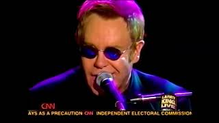 Elton John - Turn out the light&#39;s when you leave - Live on Larry king show - 2-7-2005 - (720p HD)