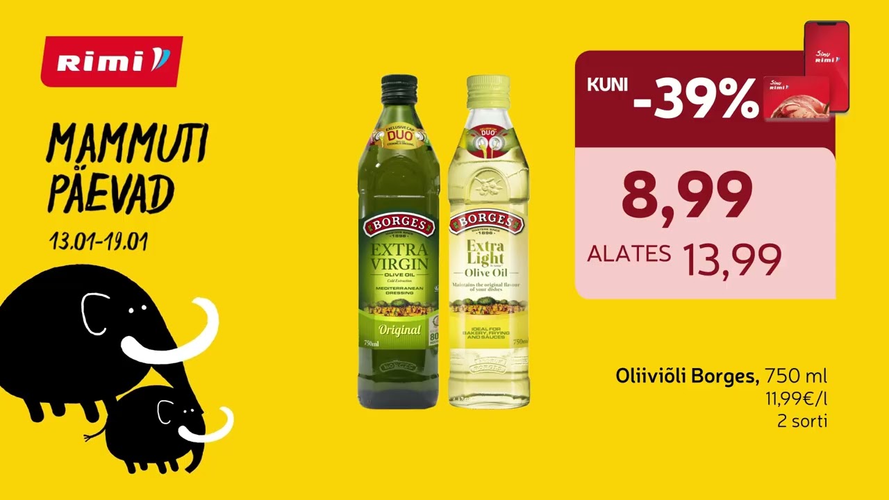 Mammutipäevad! Pakkumised 13.01 - 19.01.2026 | Rimi