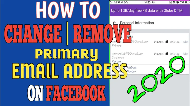 HOW TO CHANGE PRIMARY EMAIL ADDRESS ON FACEBOOK | USING ANDROID PHONE