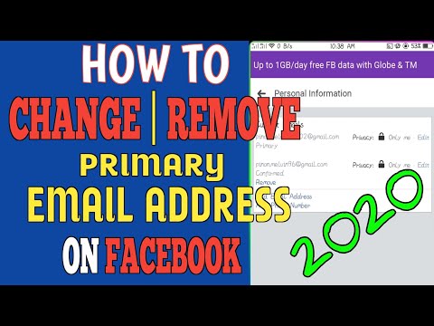 HOW TO CHANGE PRIMARY EMAIL ADDRESS ON FACEBOOK | USING ANDROID PHONE