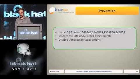 BlackHat 2011 - A crushing blow at the heart of SA