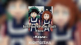 Somewhere Only We Know (speed up) -Keane-